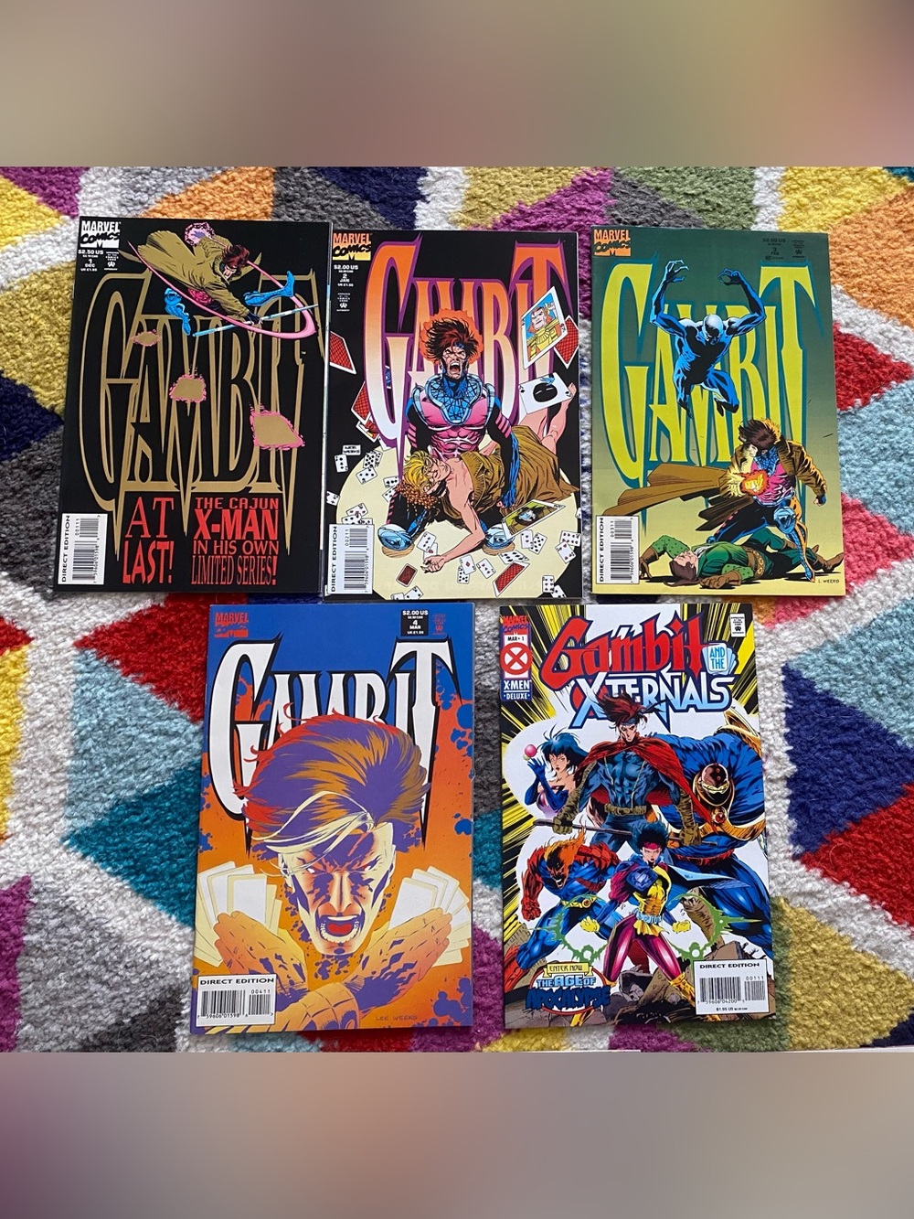 Vintage Marvel X-Men Gambit Wolverine 90s comic book lot